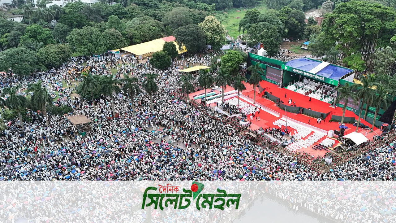 জামায়াতের সমাবেশে লাখো মানুষের ঢল