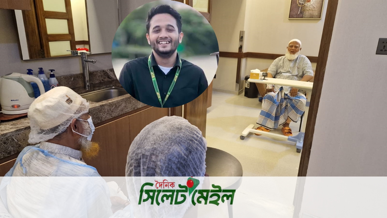 জামায়াত আমিরকে দেখতে হাসপাতালে শহীদ মুগ্ধের বাবা