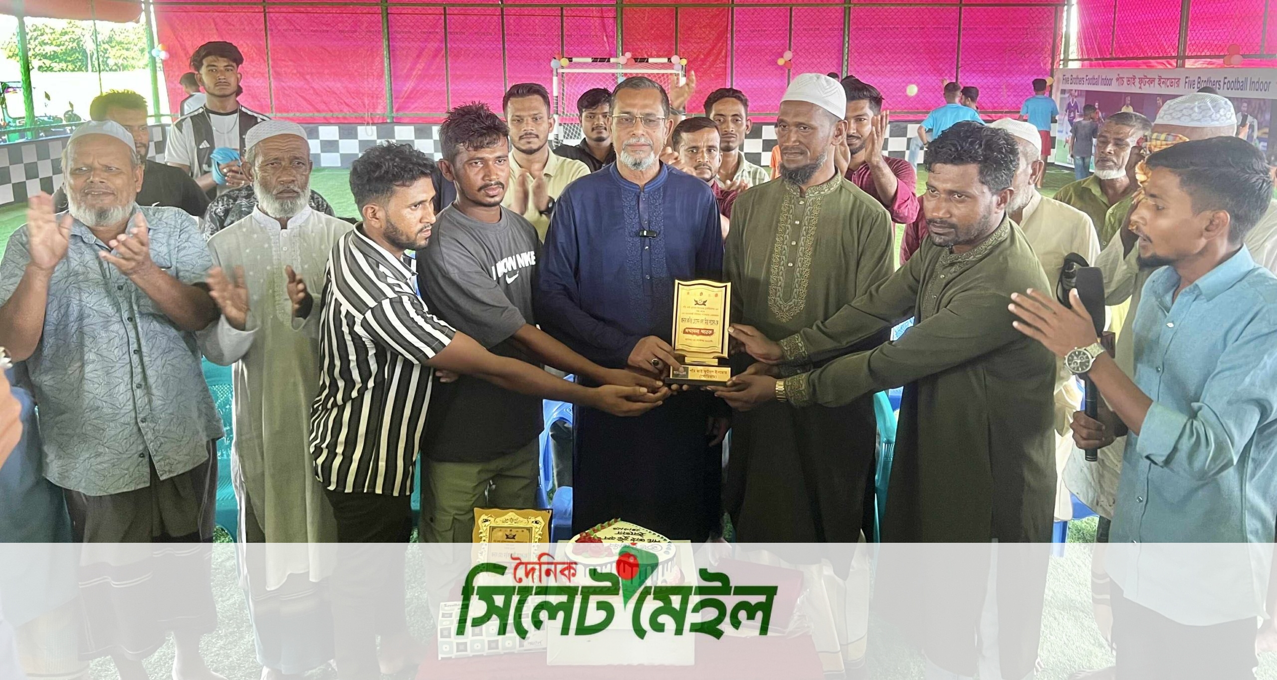 বিশ্বনাথে ‘পাঁচ ভাই ফুটবল ইনডোর’র উদ্বোধন