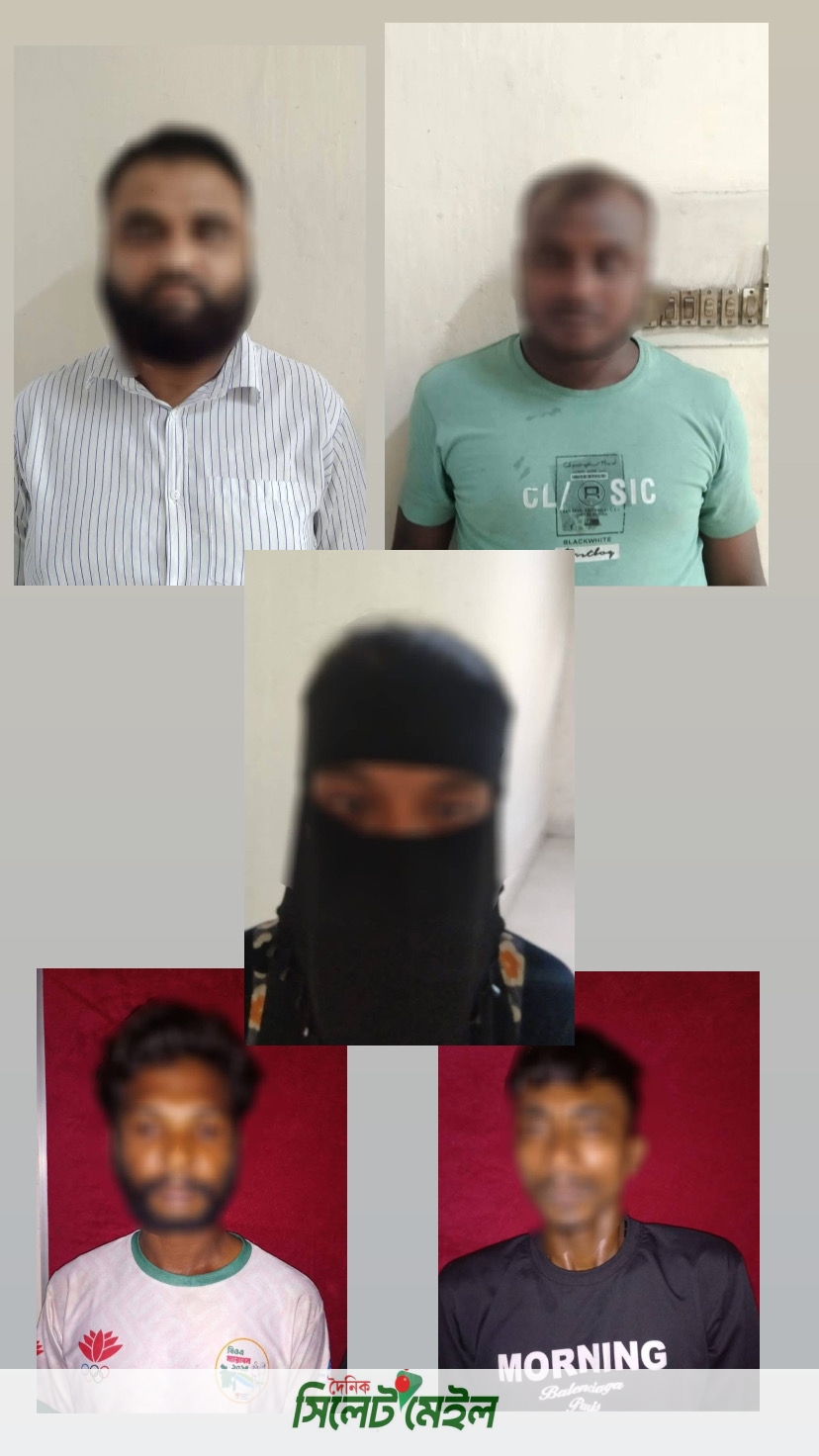 হোটেল বিলাসে অভিযান চালিয়ে অসামাজিক কার্যকলাপের অভিযোগে ০৫ জন আটক, হোটেল সিলগালাঃ