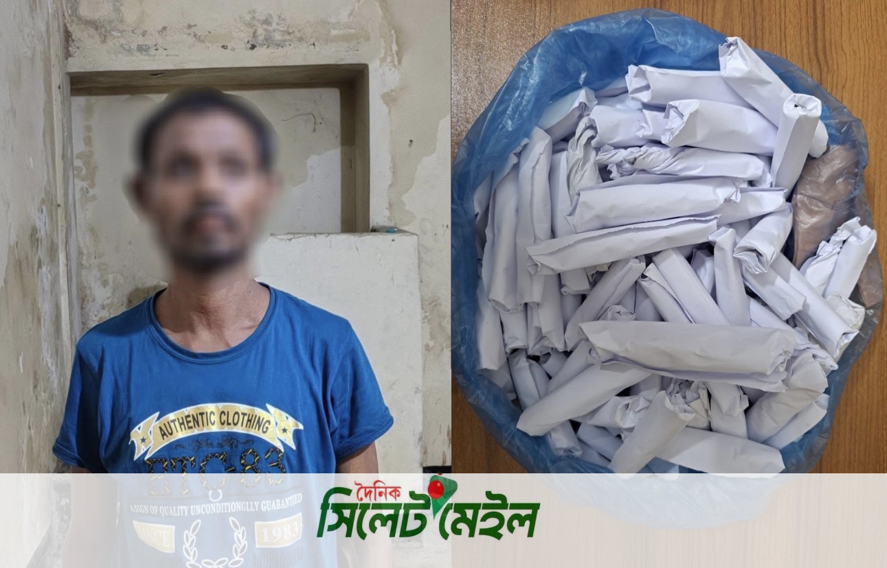 এয়ারপোর্ট থানা পুলিশ কর্তৃক ২৫০ (দুইশত পঞ্চাশ) গ্রাম গাঁজাসহ ০১ (এক) জন গ্রেফতারঃ