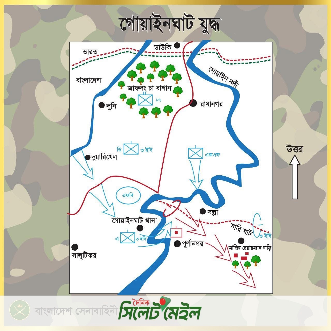 মহান স্বাধীনতা যুদ্ধে বাংলাদেশ সেনাবাহিনীঃ গোয়াইনঘাট যুদ্ধ (৪ ডিসেম্বর ১৯৭১)