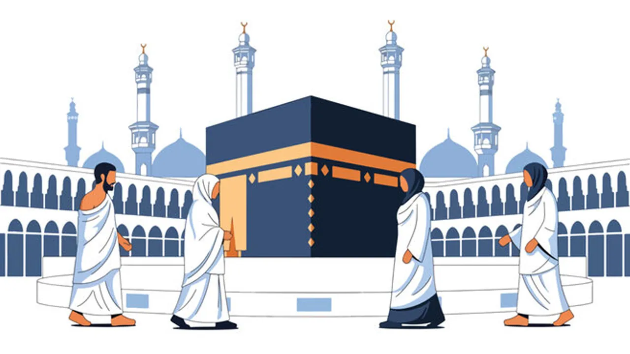 কাবাঘর তাওয়াফ করার নিয়ম ও দোয়া